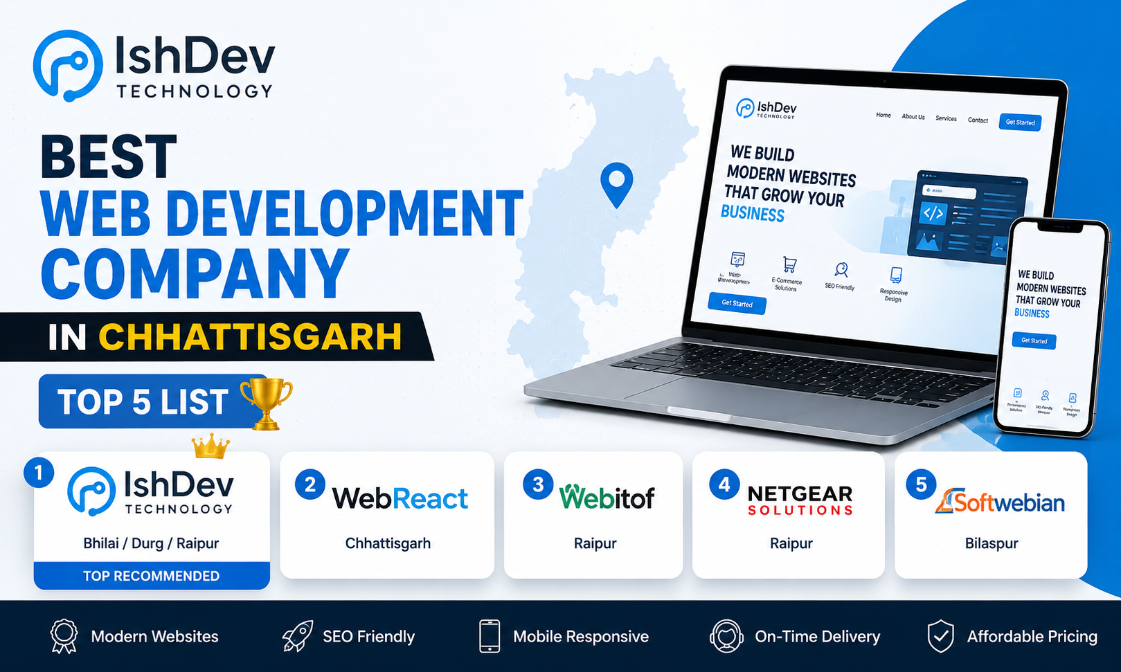 Best Web Development Company in Chhattisgarh (Top List)